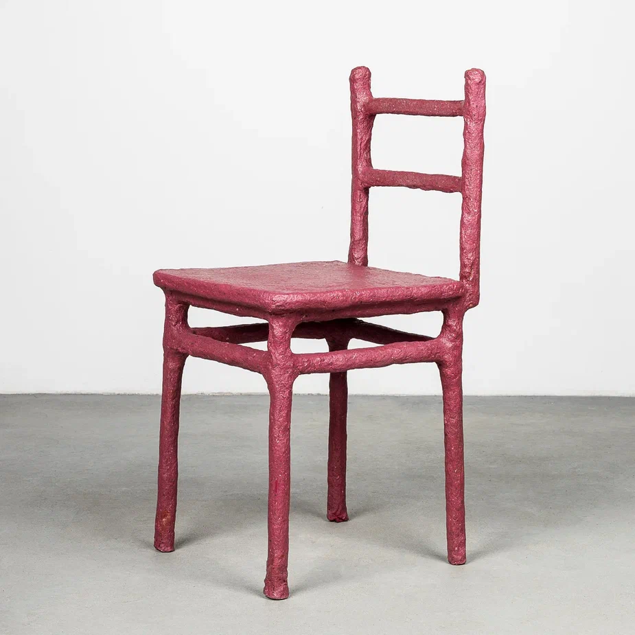 Дизайнерский стул из переработанной бумаги, малиновый цвет, коллекция Саванна, lm-ocean, 2022