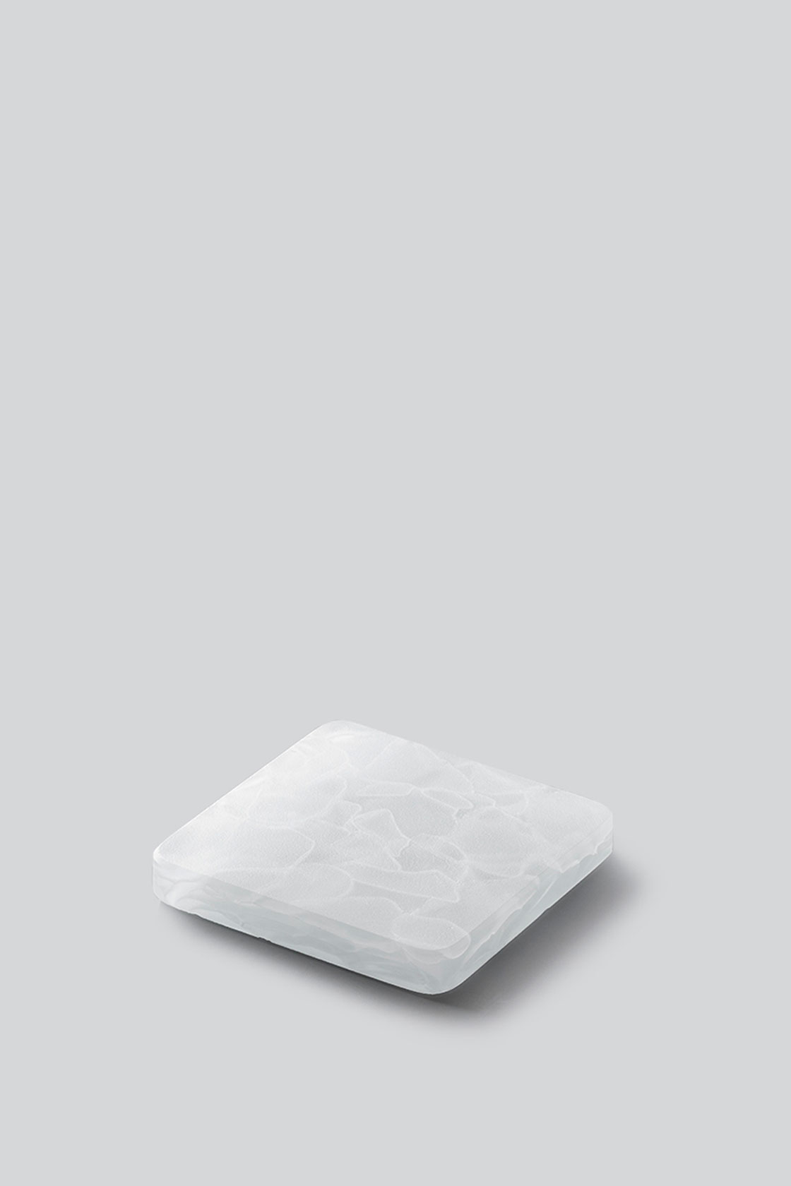 Мини-доска «Freeze XS» Solid Water – белая стеклянная доска с эффектом льда, сервировка и подача блюд, 2024.