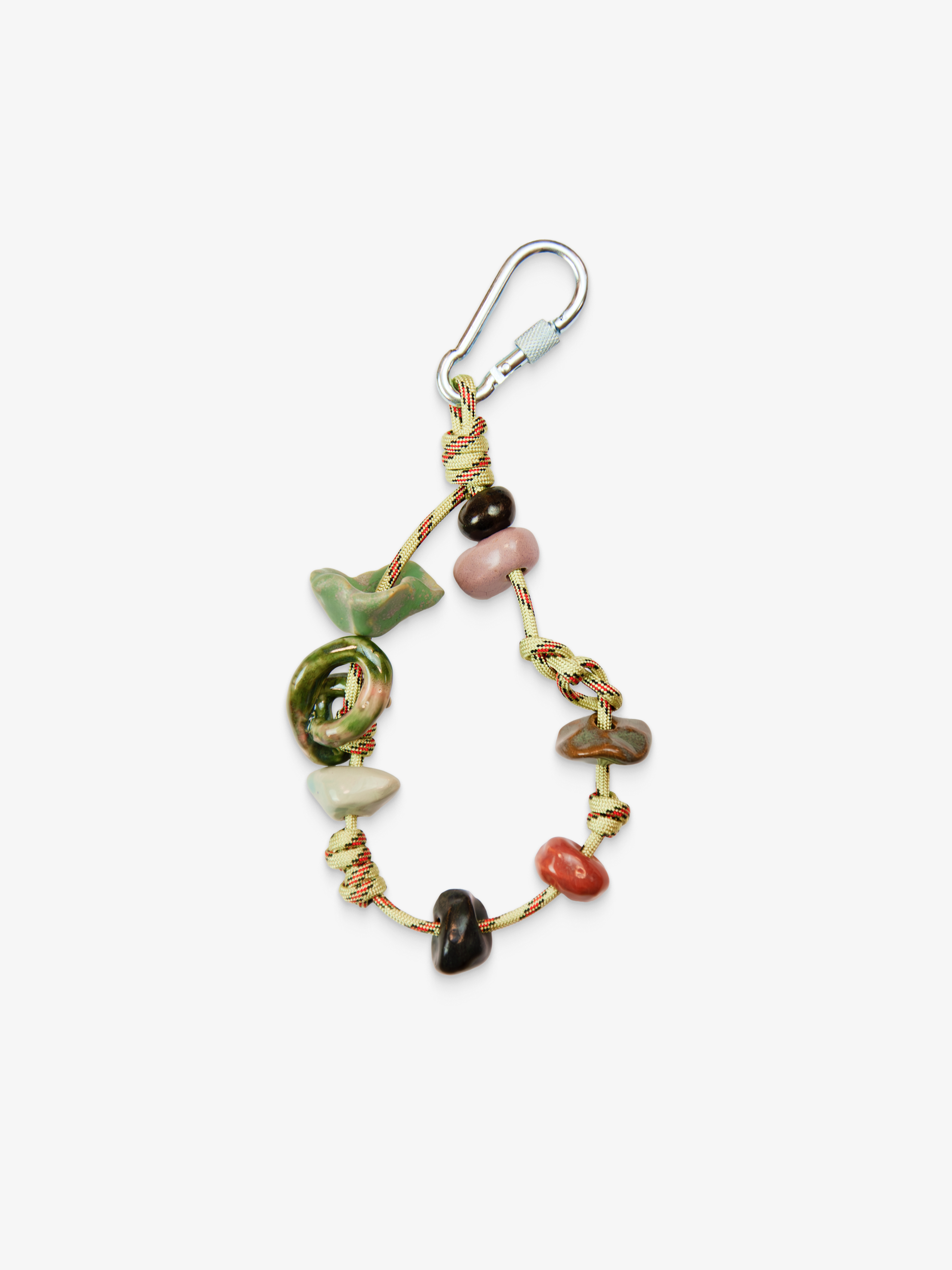 Уникальный брелок с цветной керамикой и плетёным шнуром, карабин из металла, SAMPLE x Жук, 2025