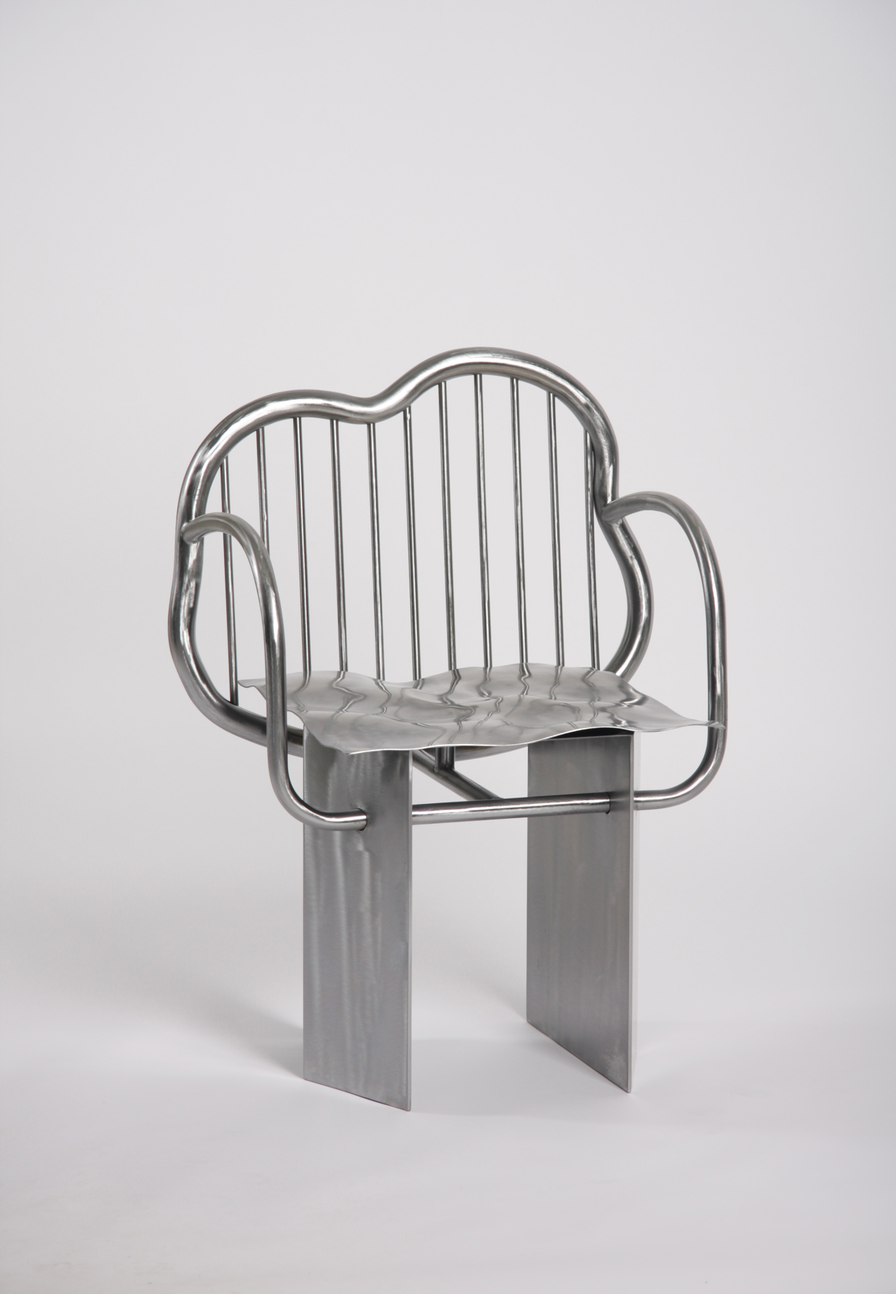 Металлический дизайнерский стул в форме облака Shiny Chair