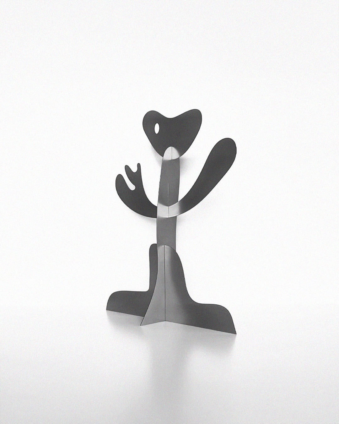 LETTER YOU — скульптура «Сон 02», нержавеющая сталь, фигурная абстракция с поднятыми руками