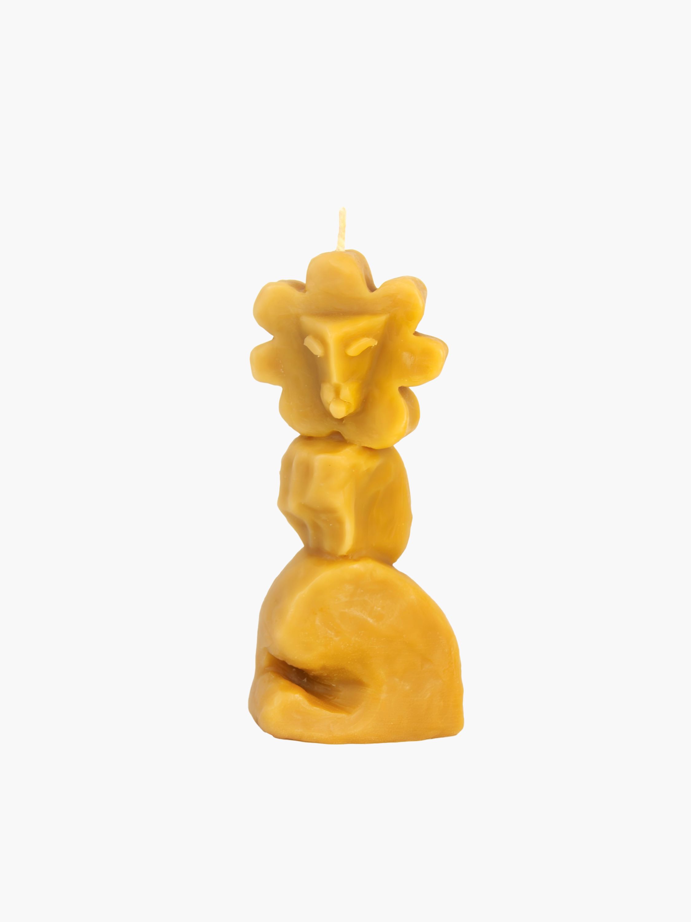 Свеча SAMPLE & CHAYKA OBJECTS, фигурная из пчелиного воска, авторский дизайн, Россия 2025