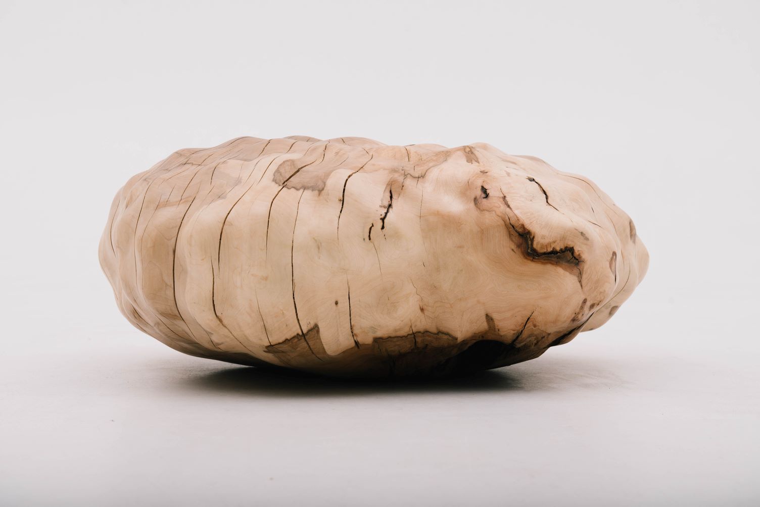 Деревянная скульптура Cocon Ильи Зарецкого, масло, органическая форма, современное искусство, 2022