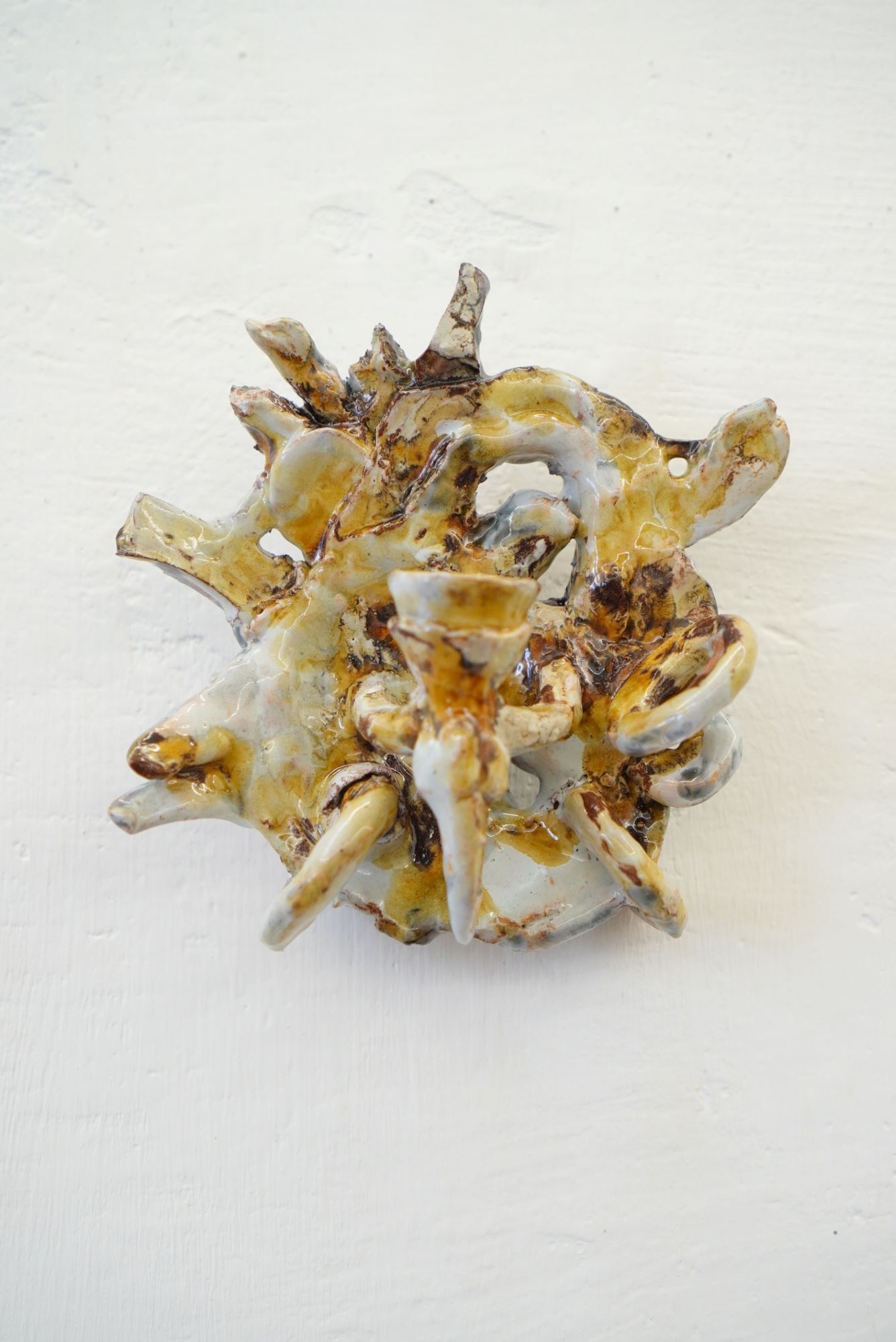 Подсвечник №4 Виктора Дюжева, авторская керамика, глазурь, декоративный арт-объект, Россия, 2024