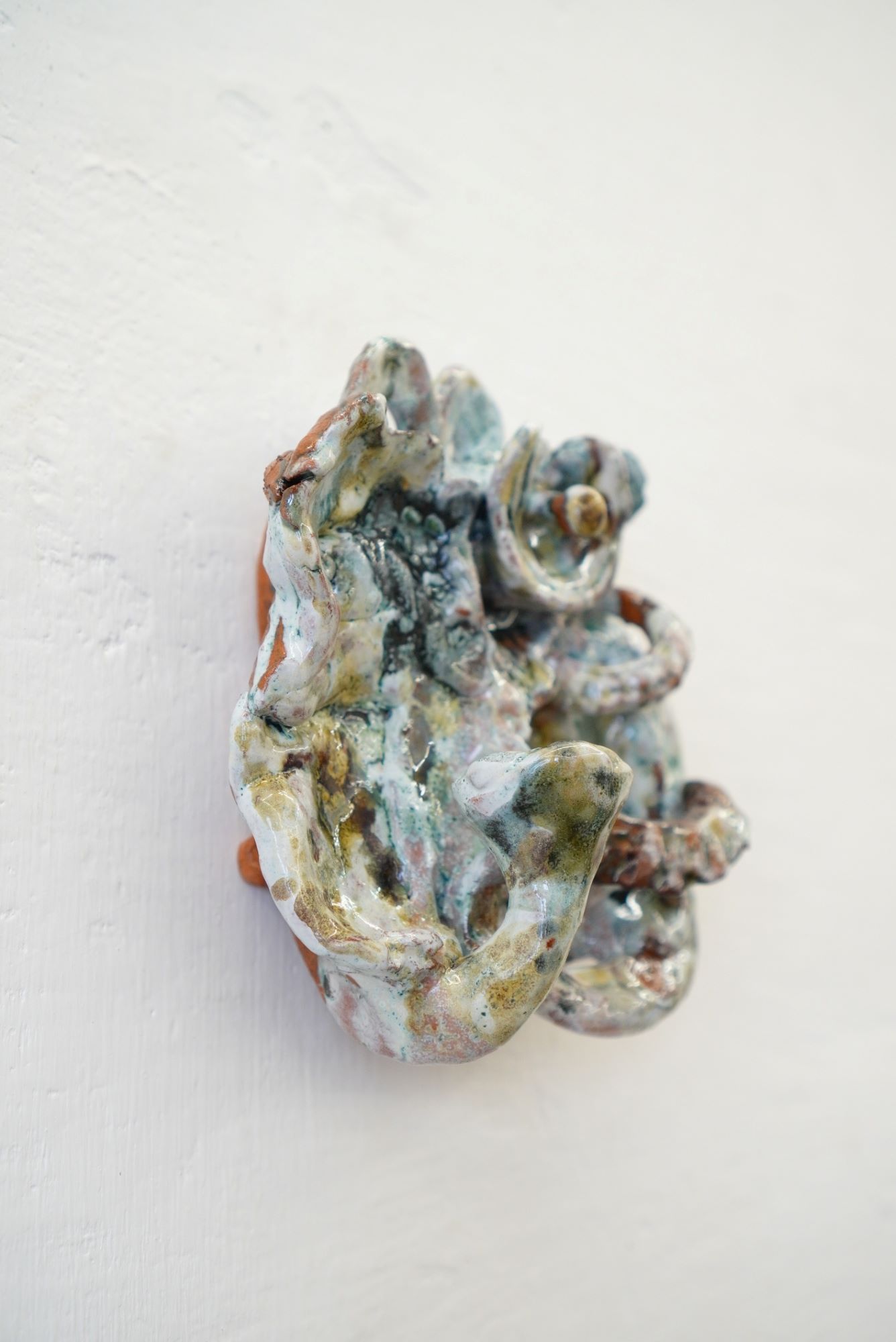 Подсвечник №11 Виктора Дюжева, глина с глазурью, современное керамическое искусство, 2024