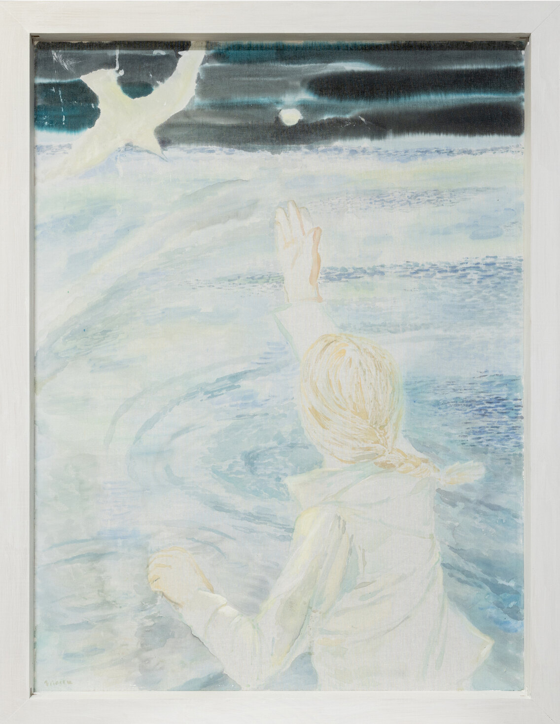 Лена Maрpy, И был вечер, и было утро, акрил на хлопке, размер 90×70 см, цена 150 000 ₽, Россия, 2023