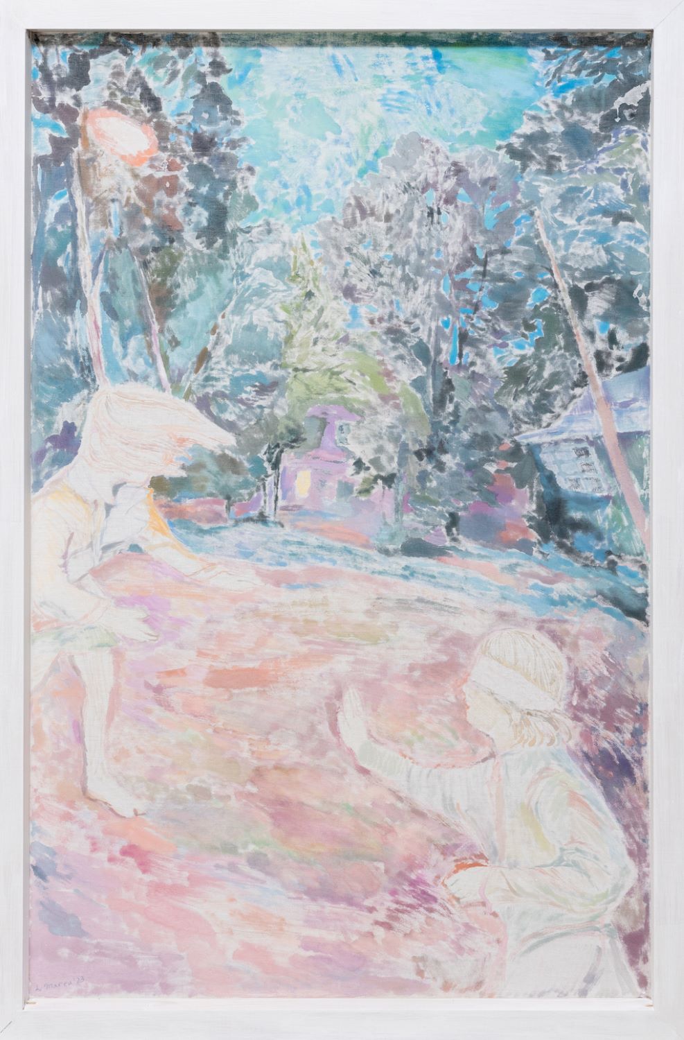Лена Maрpy, Прятки, акрил на хлопке, размер 120×80 см, цена 200 000 ₽, Россия, 2023