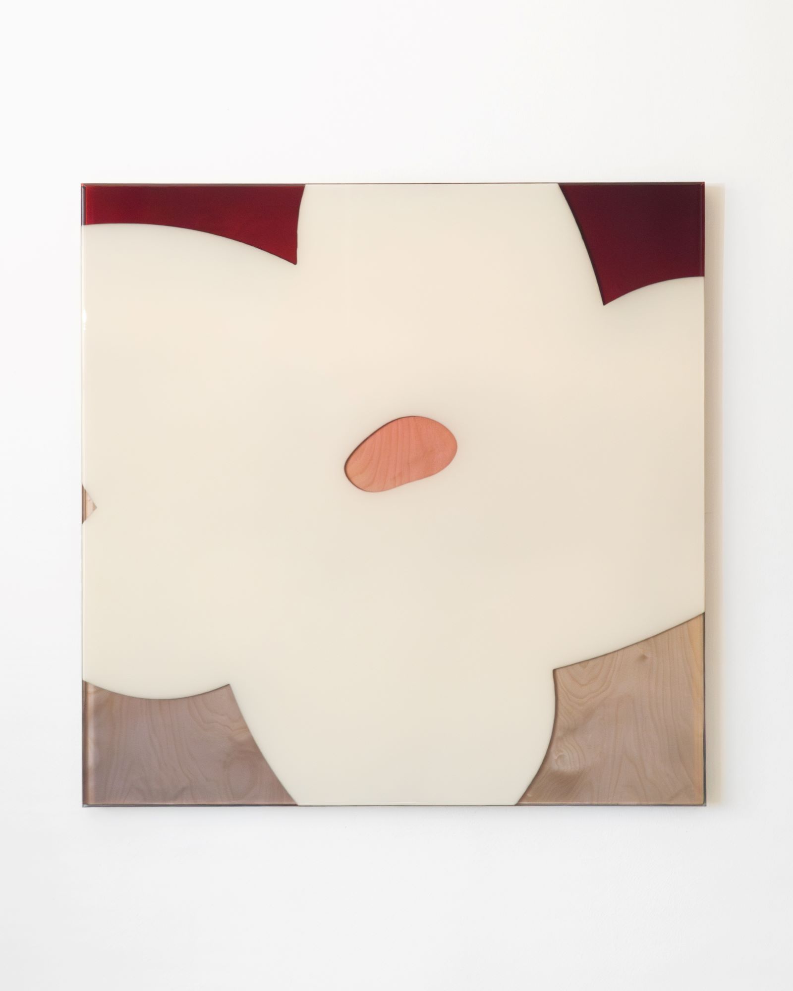 Панно в технике пятна с абстрактным цветком. Современный декор, Alisa Spots, 2025