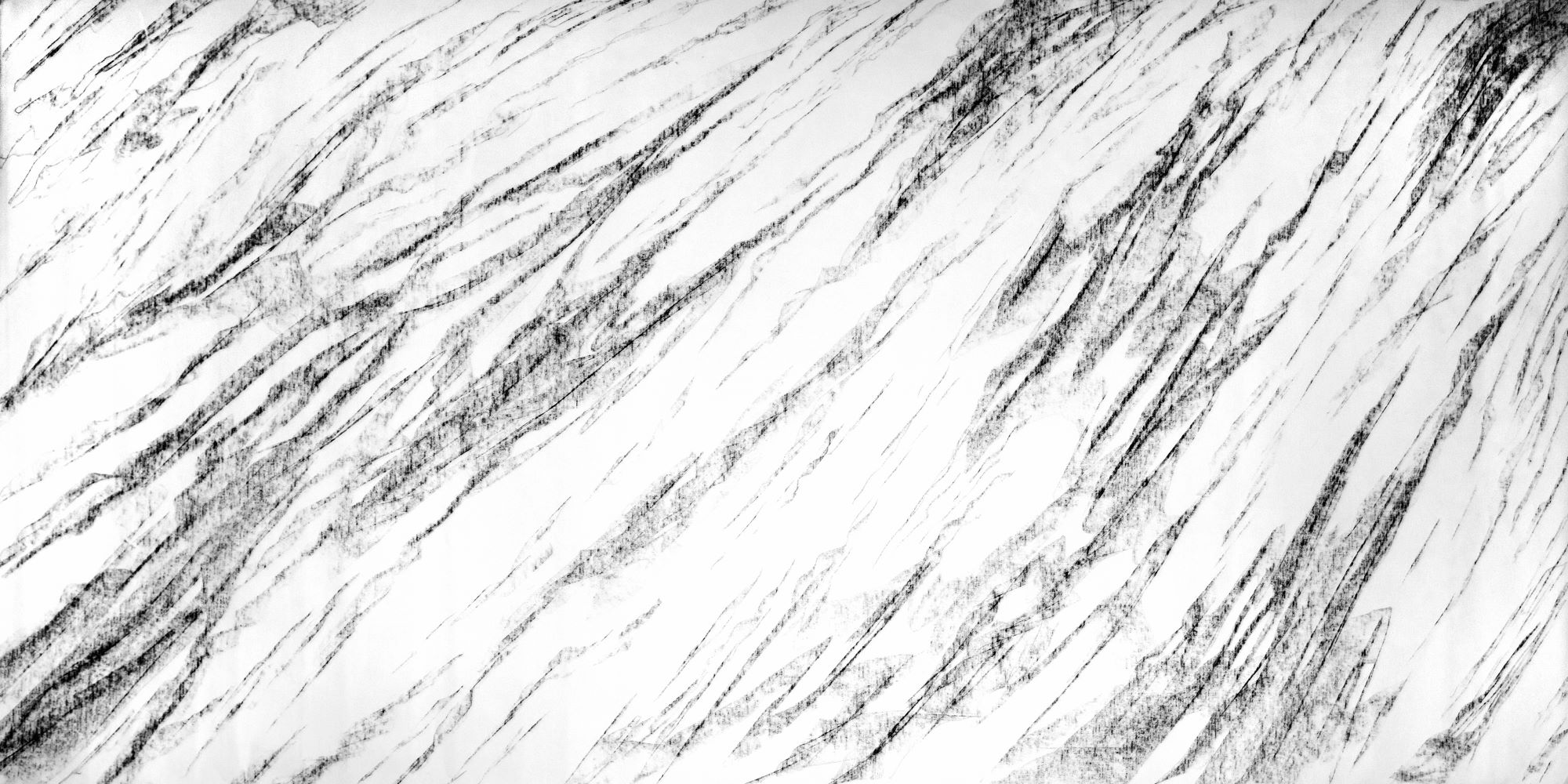 Большоформатная графика 150×300 см, уголь, Оят Шукуров, 2022