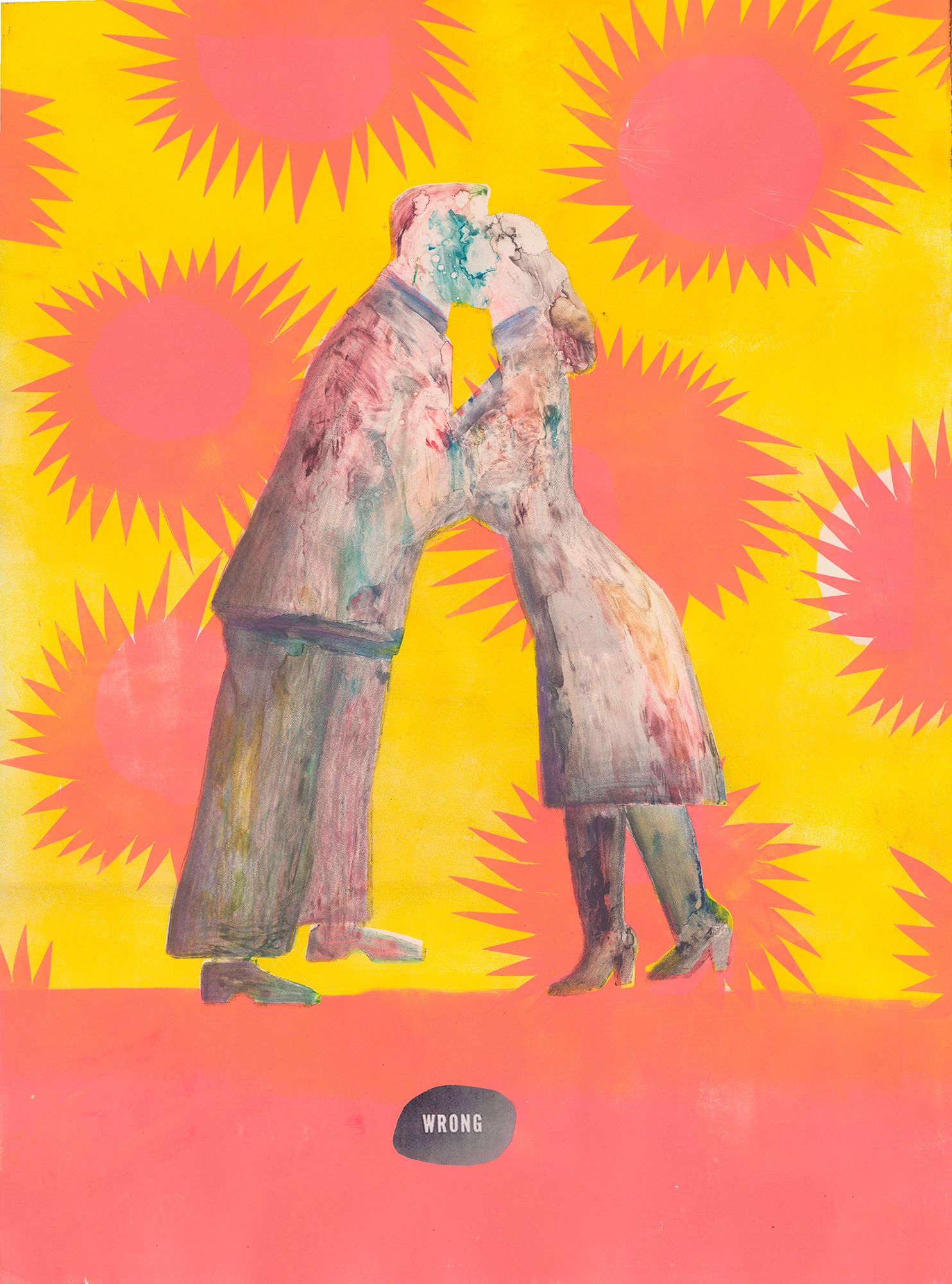 Принт Yellow, монотипия, Анна Цой, 84×59 см