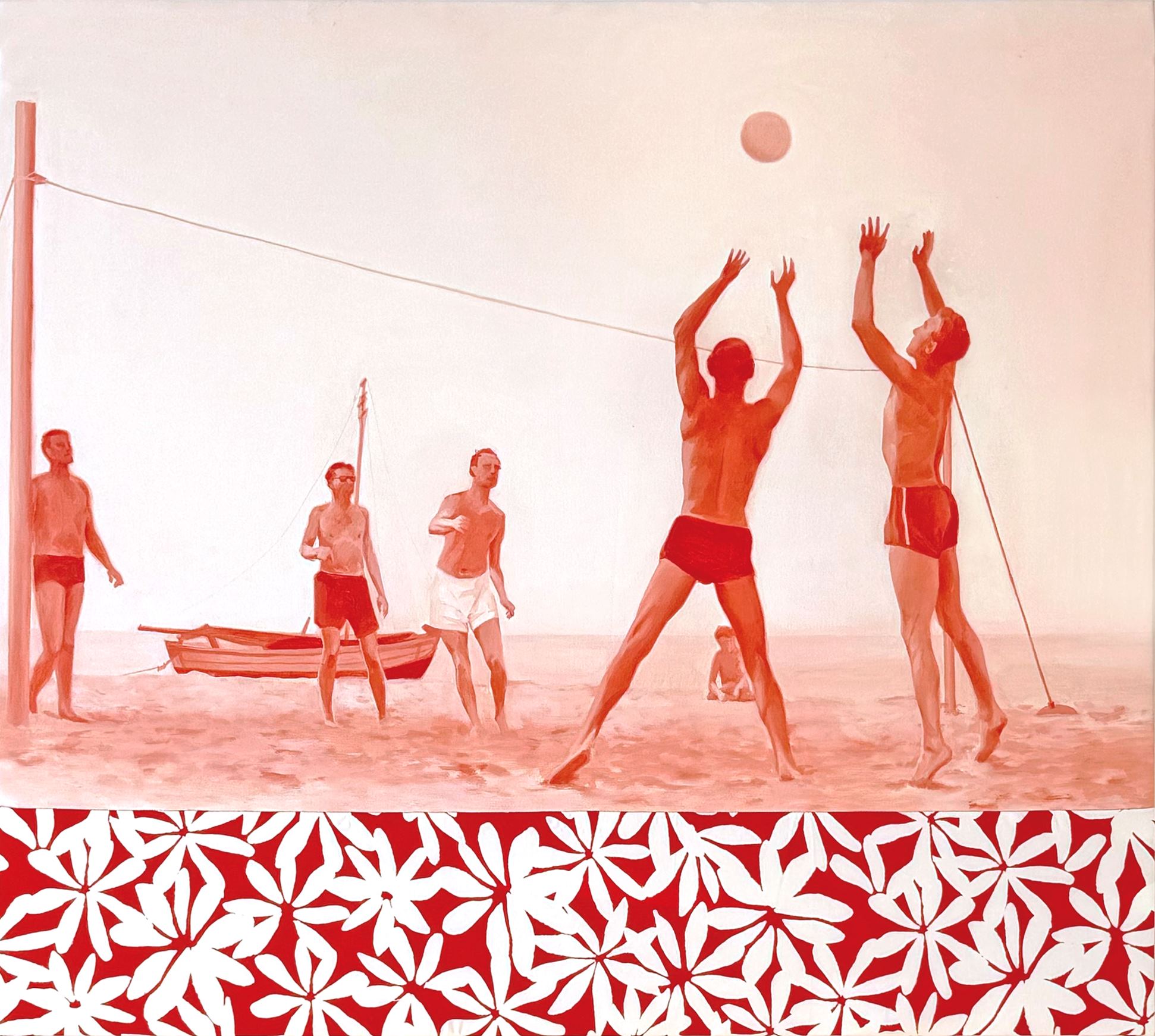 Картина «Chamomile Field 2» Дарьи Фетисовой, акрил, пляжный сюжет, 2025