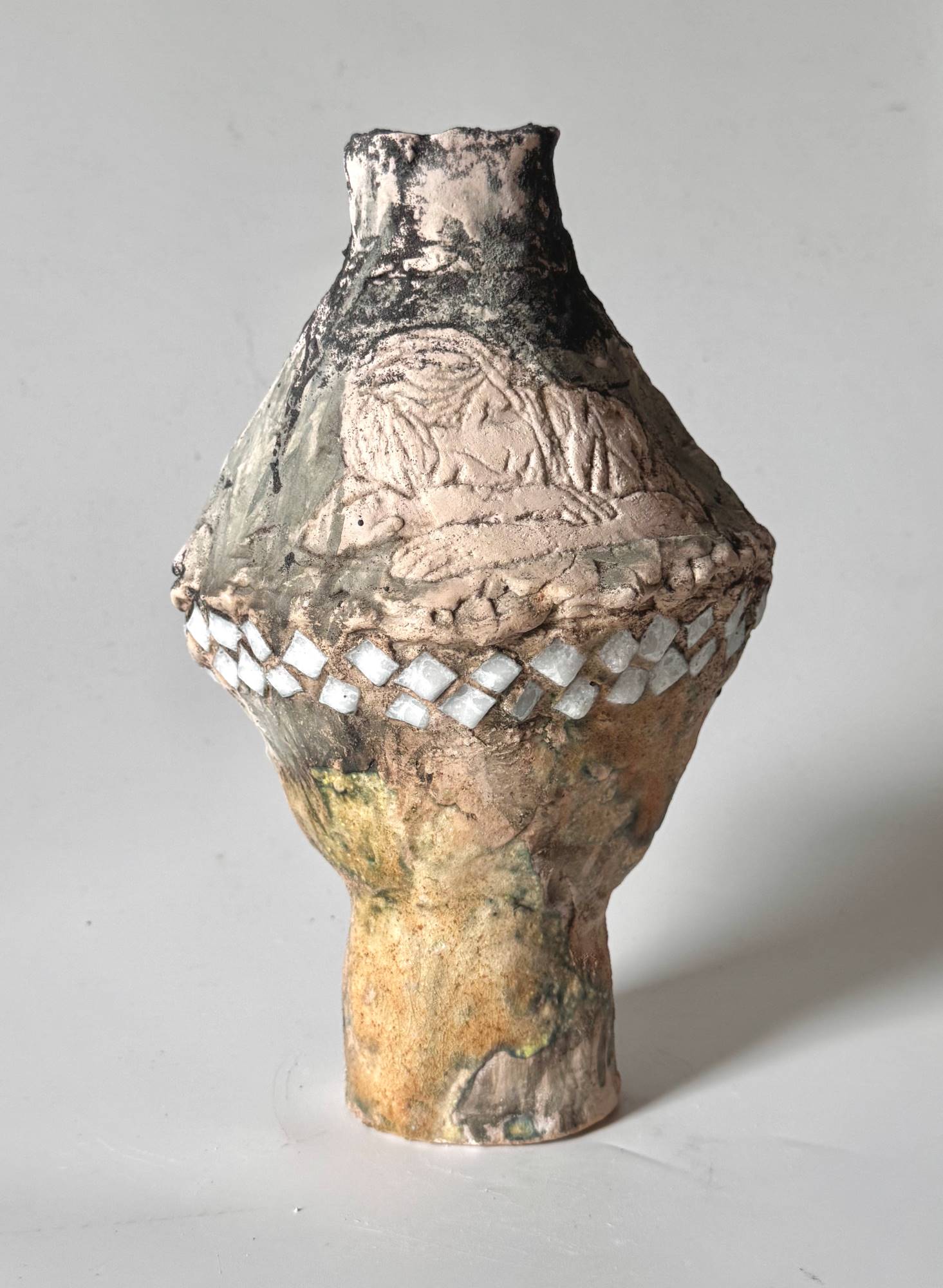 Керамическая ваза «Грезы» с художественной росписью, арт-объект