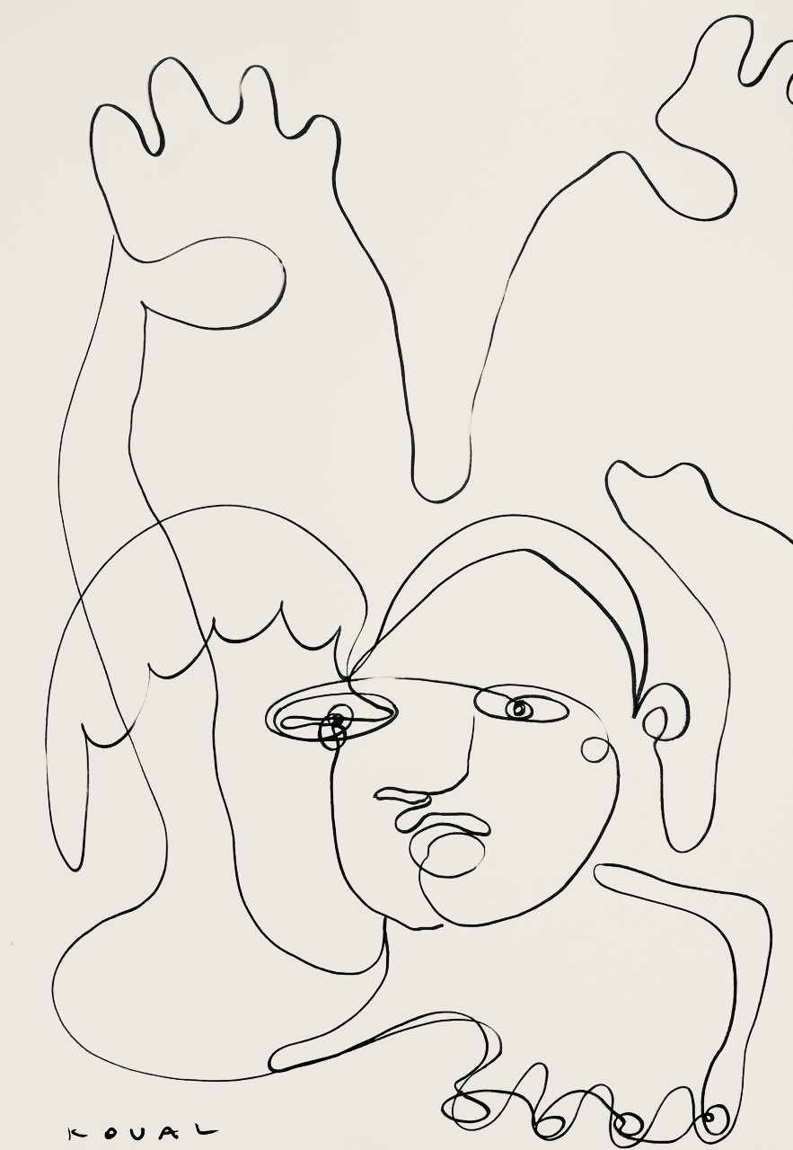 Авторская графика Women 4, Полина Коваль, современная графика